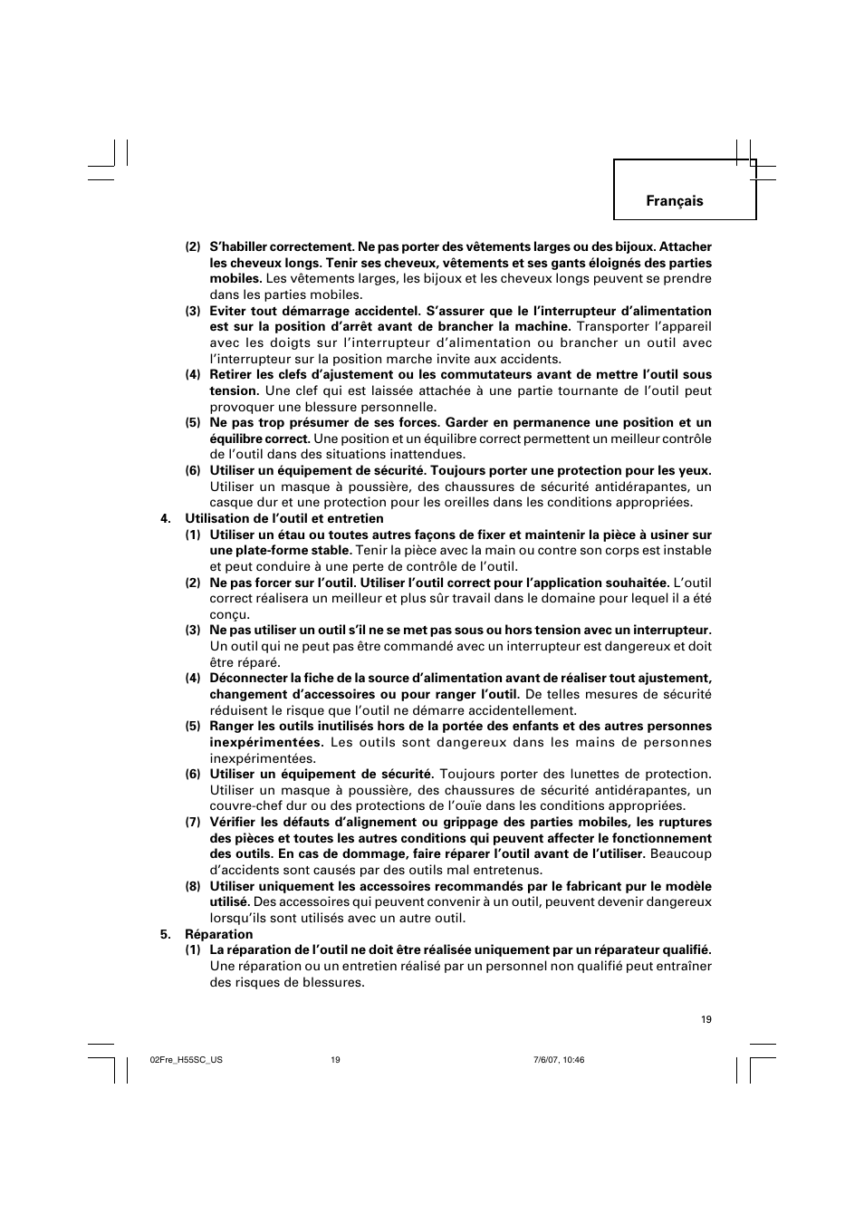 InFocus H55SC User Manual | Page 19 / 48