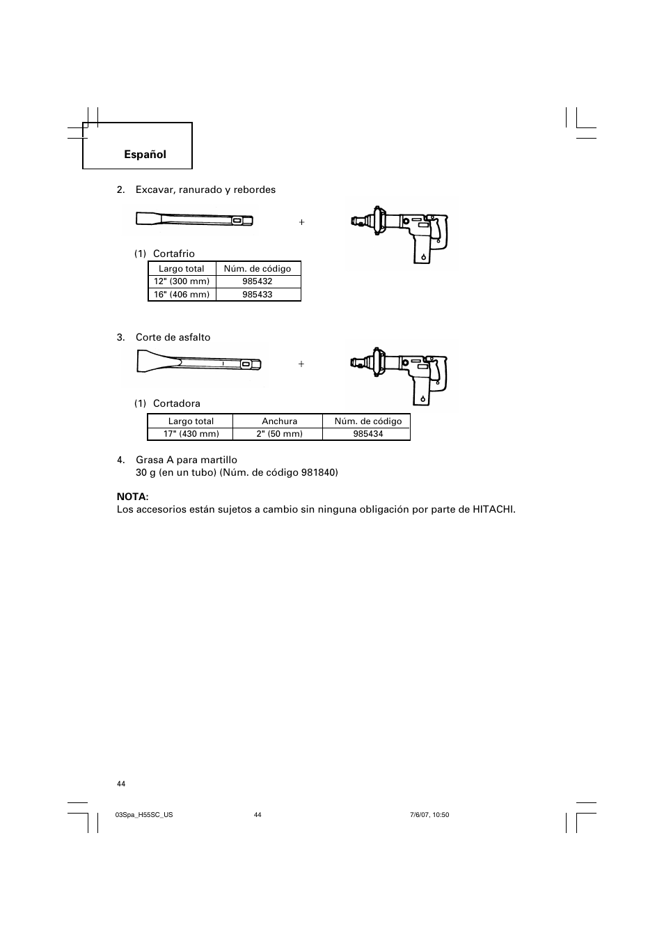 Español | InFocus H55SC User Manual | Page 44 / 48