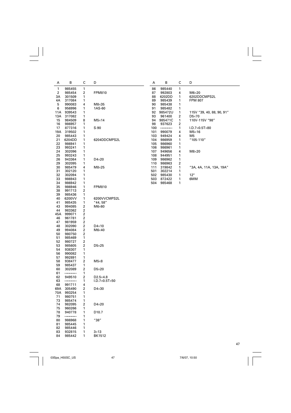 InFocus H55SC User Manual | Page 47 / 48