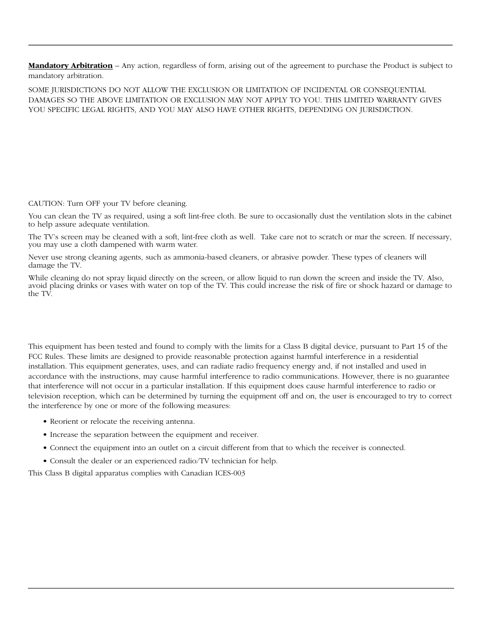 Care and cleaning, Fcc information, References | InFocus 61md10 User Manual | Page 87 / 100