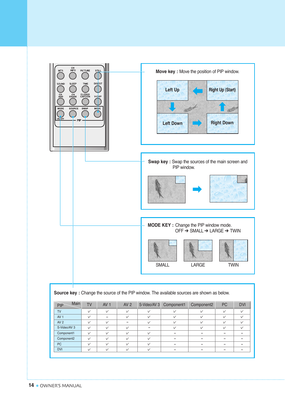 Viewing the remote control | InFocus TD40 NTSC User Manual | Page 15 / 53