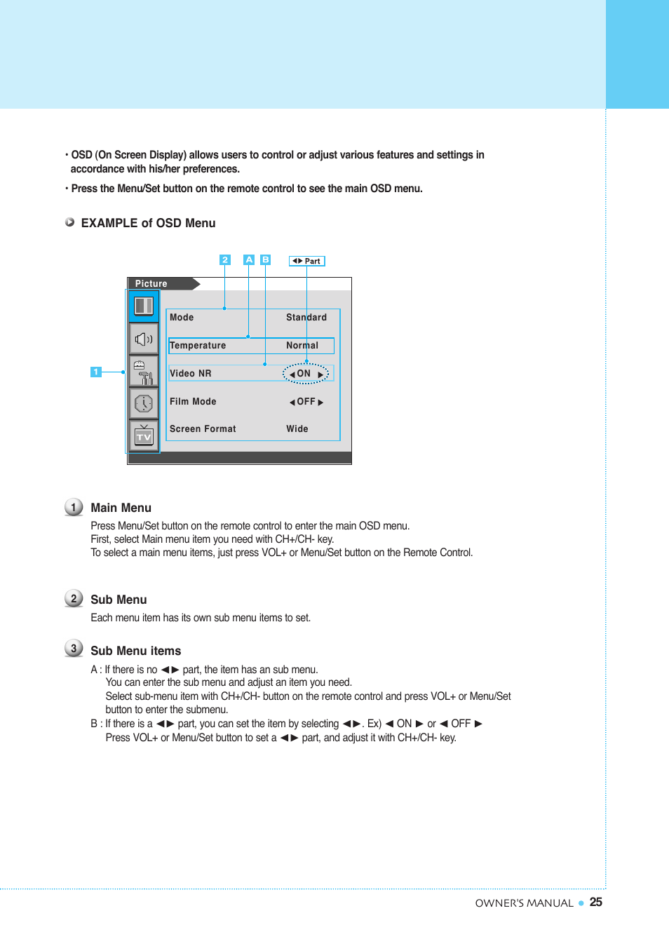 Osd menu structure | InFocus TD40 NTSC User Manual | Page 26 / 53