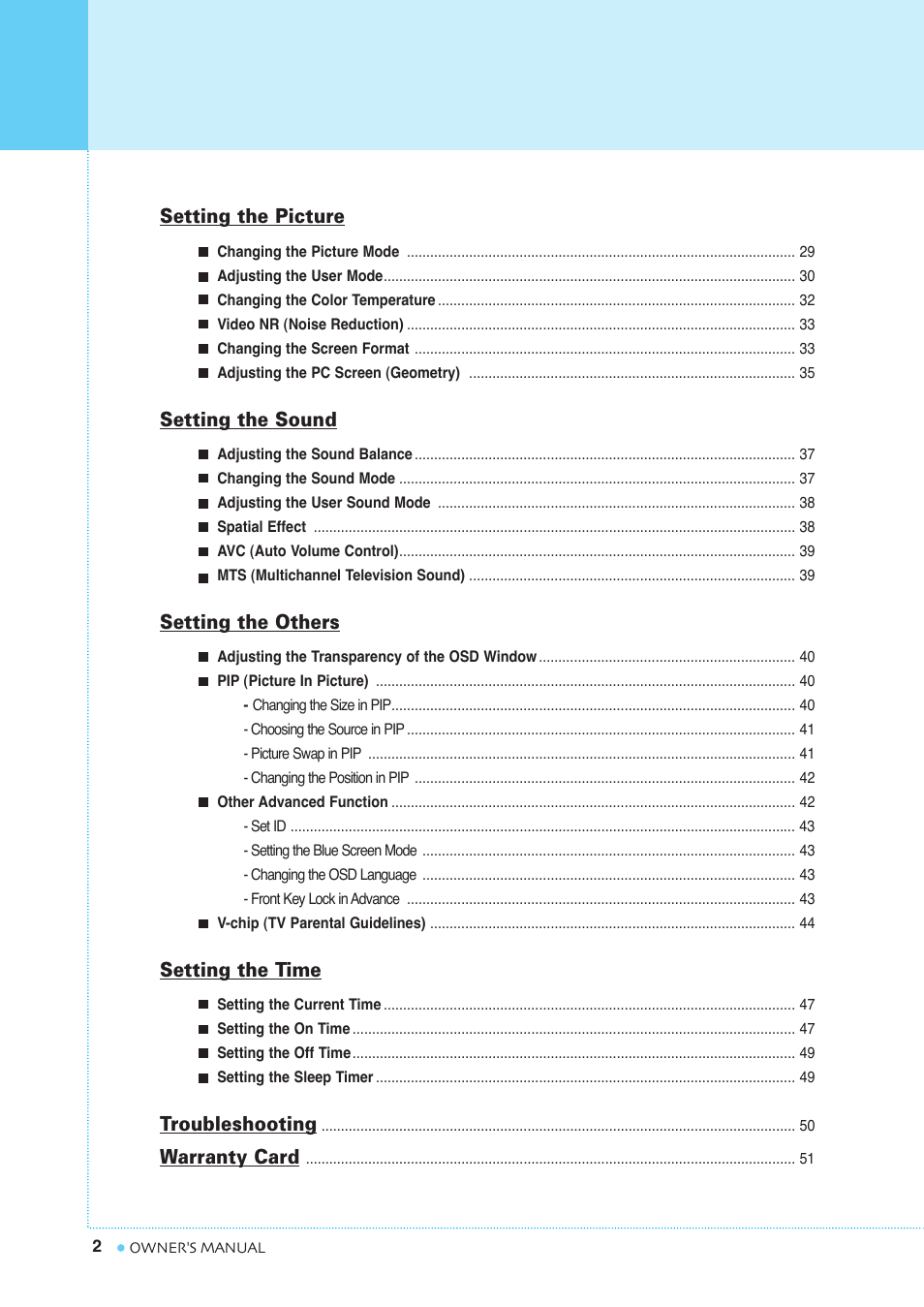 InFocus TD40 NTSC User Manual | Page 3 / 53
