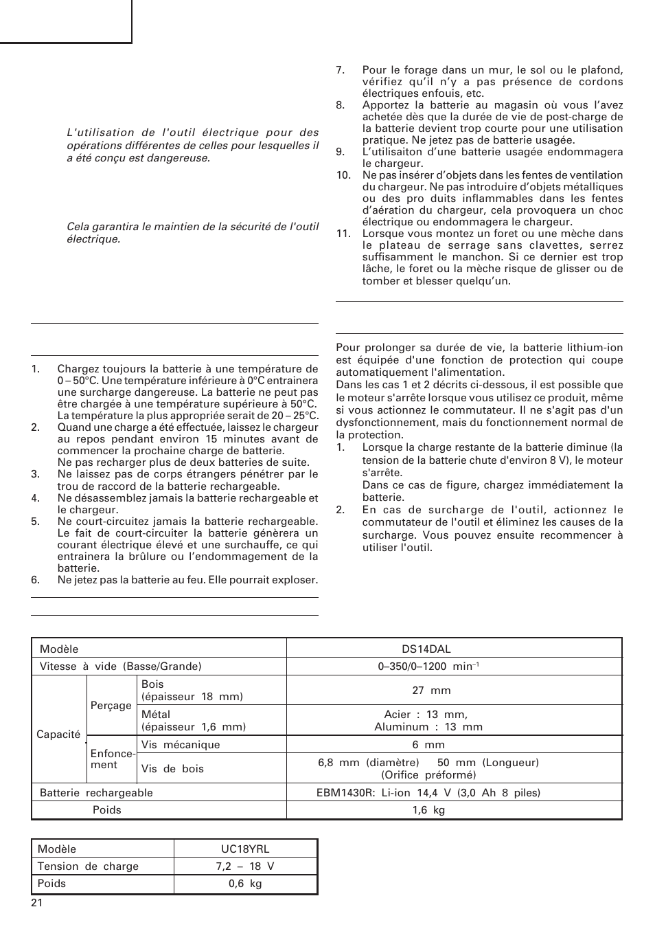 Français | InFocus DS 14DAL User Manual | Page 22 / 70