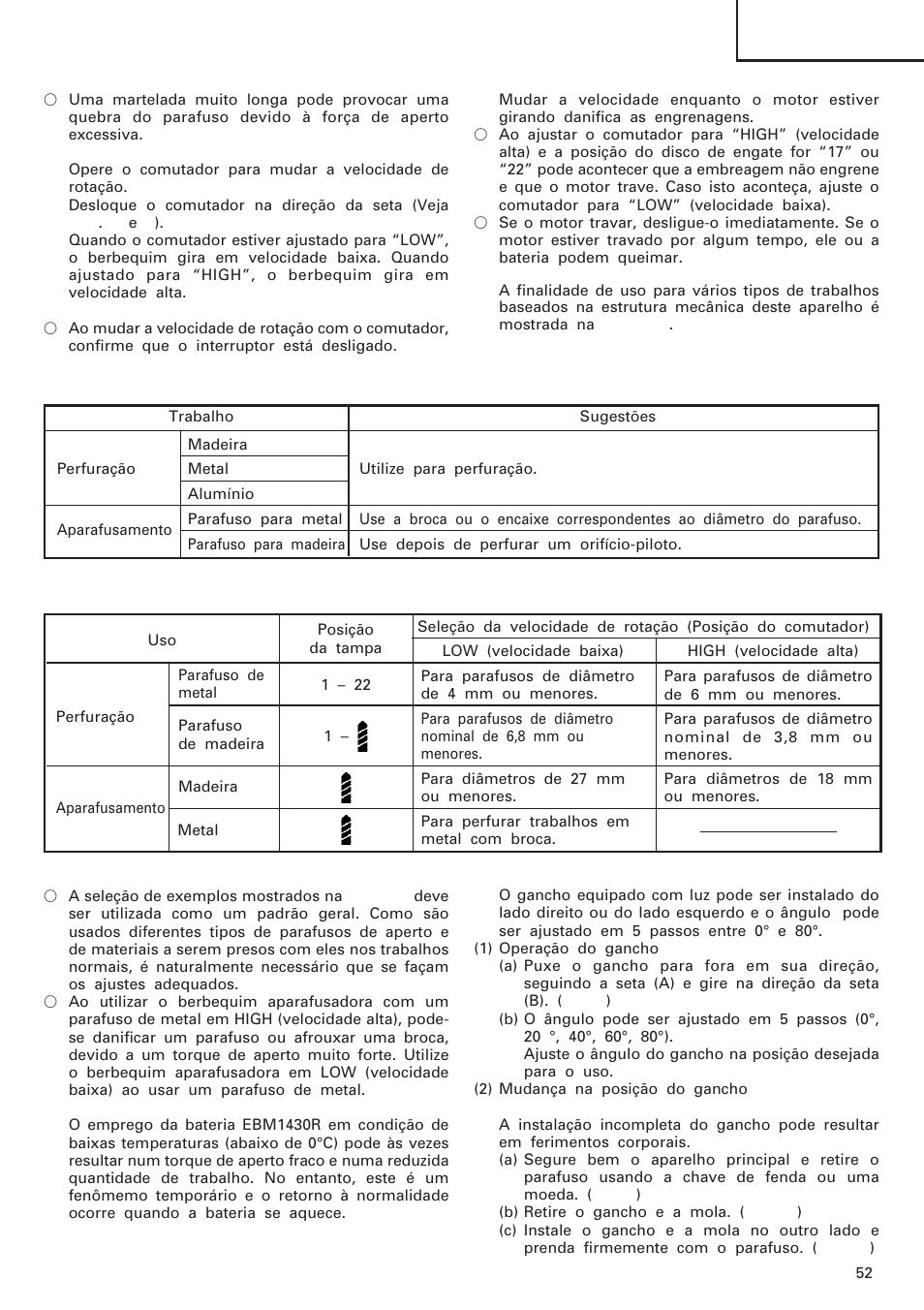 Português | InFocus DS 14DAL User Manual | Page 53 / 70