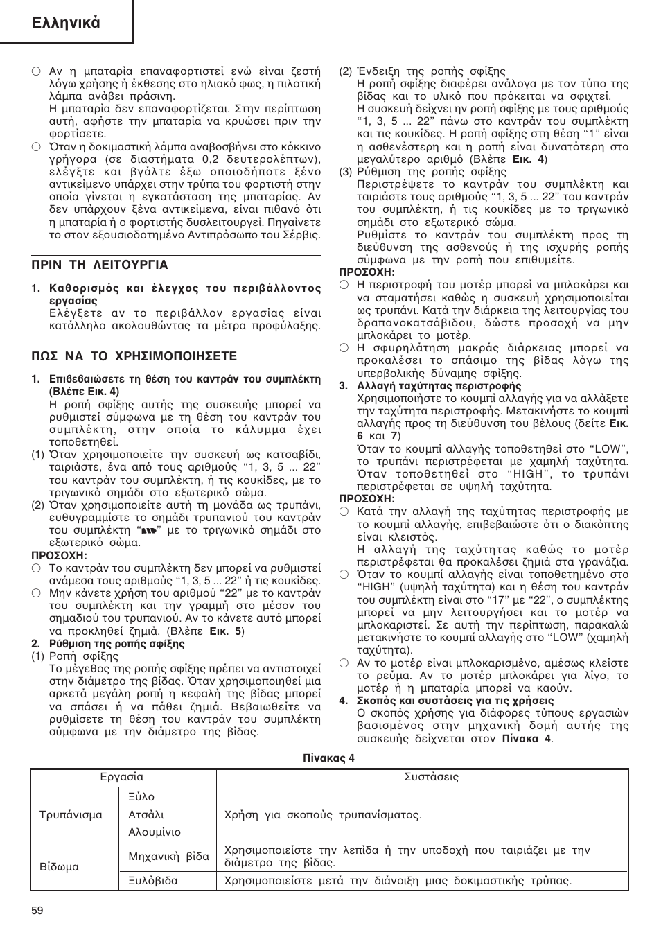 Ελληνικά | InFocus DS 14DAL User Manual | Page 60 / 70