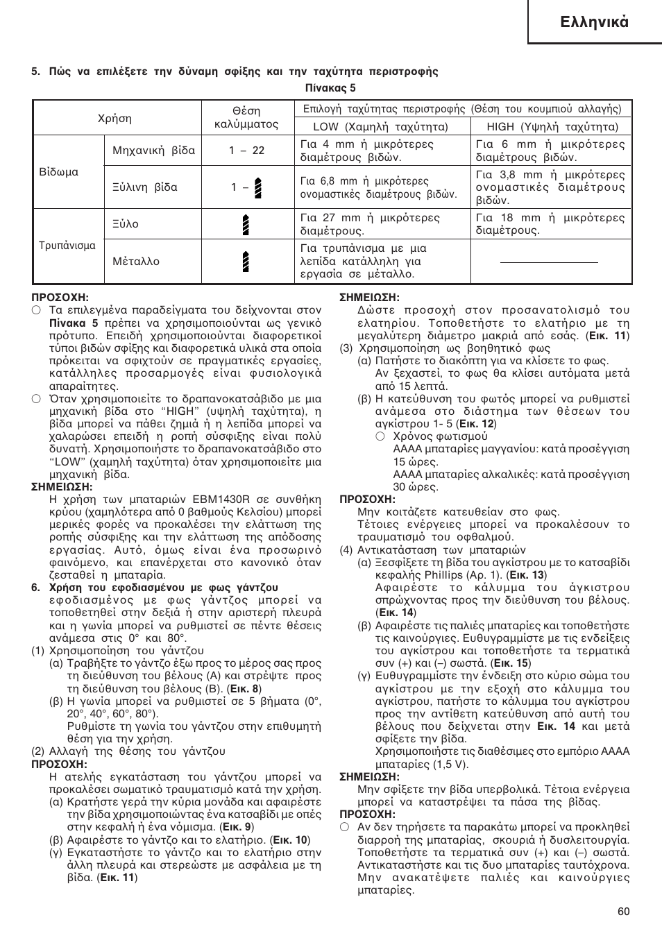 Ελληνικά | InFocus DS 14DAL User Manual | Page 61 / 70