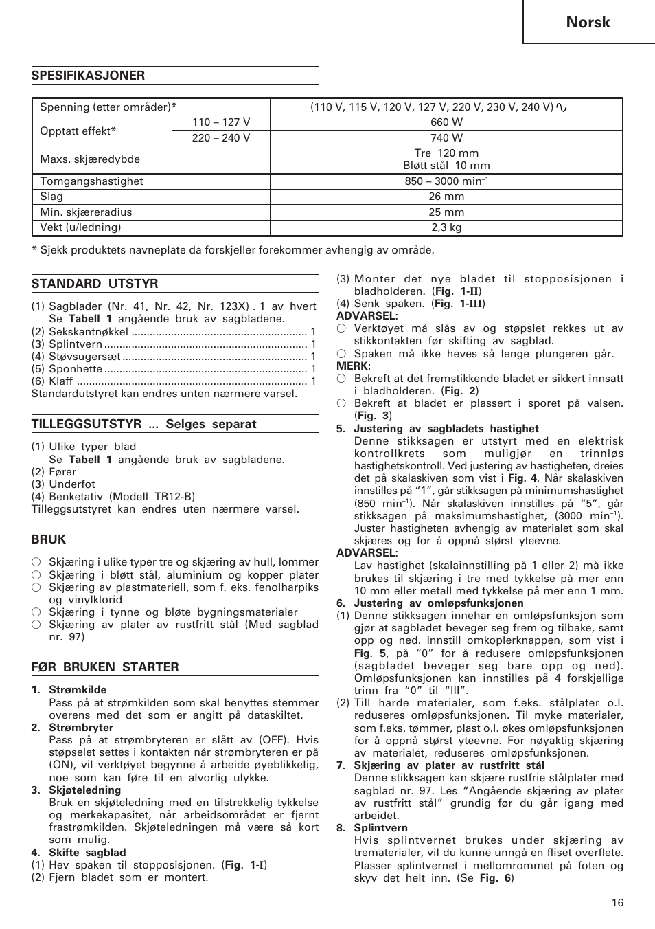 Norsk | InFocus CJ120VA User Manual | Page 17 / 34