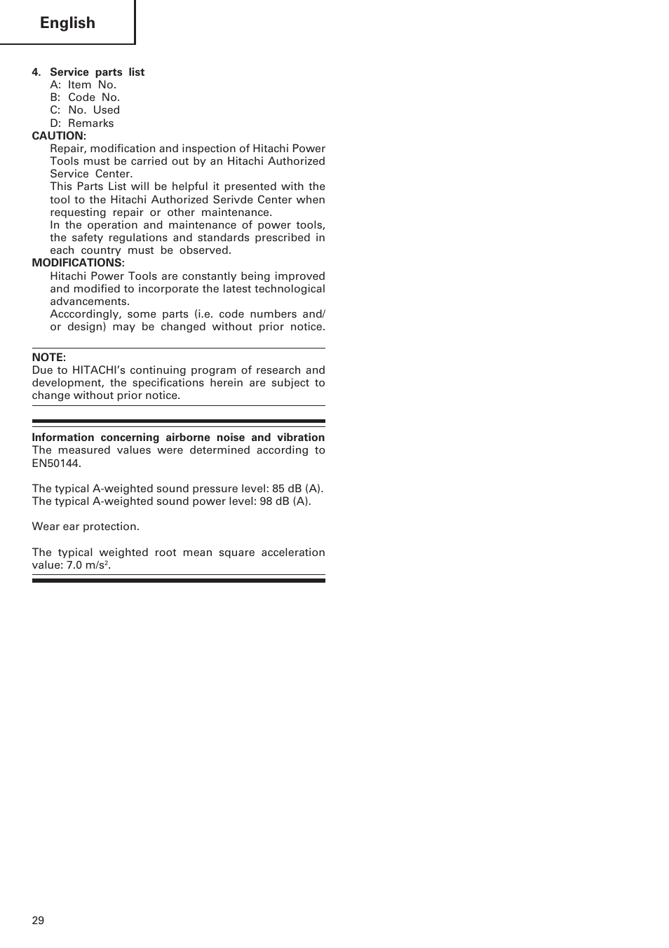 English | InFocus CJ120VA User Manual | Page 30 / 34