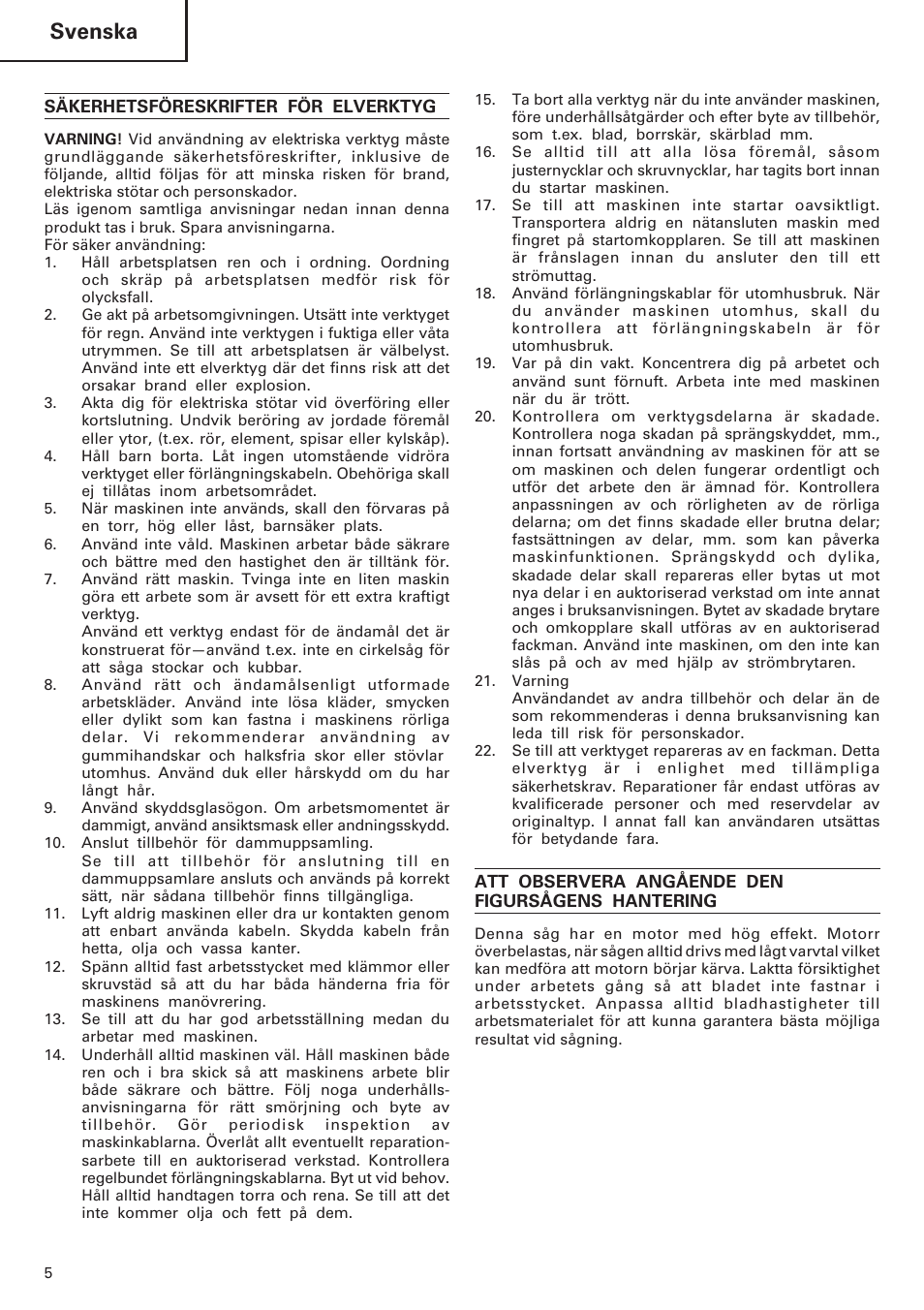 Svenska | InFocus CJ120VA User Manual | Page 6 / 34