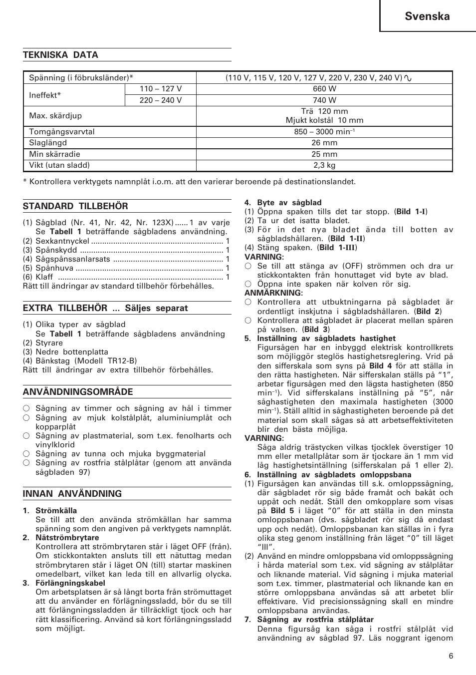 Svenska | InFocus CJ120VA User Manual | Page 7 / 34