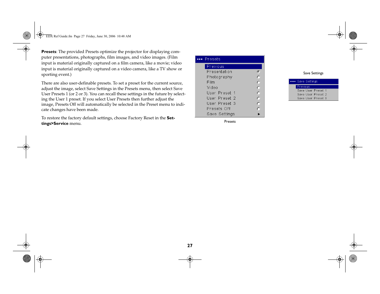 InFocus IN42ff User Manual | Page 28 / 49