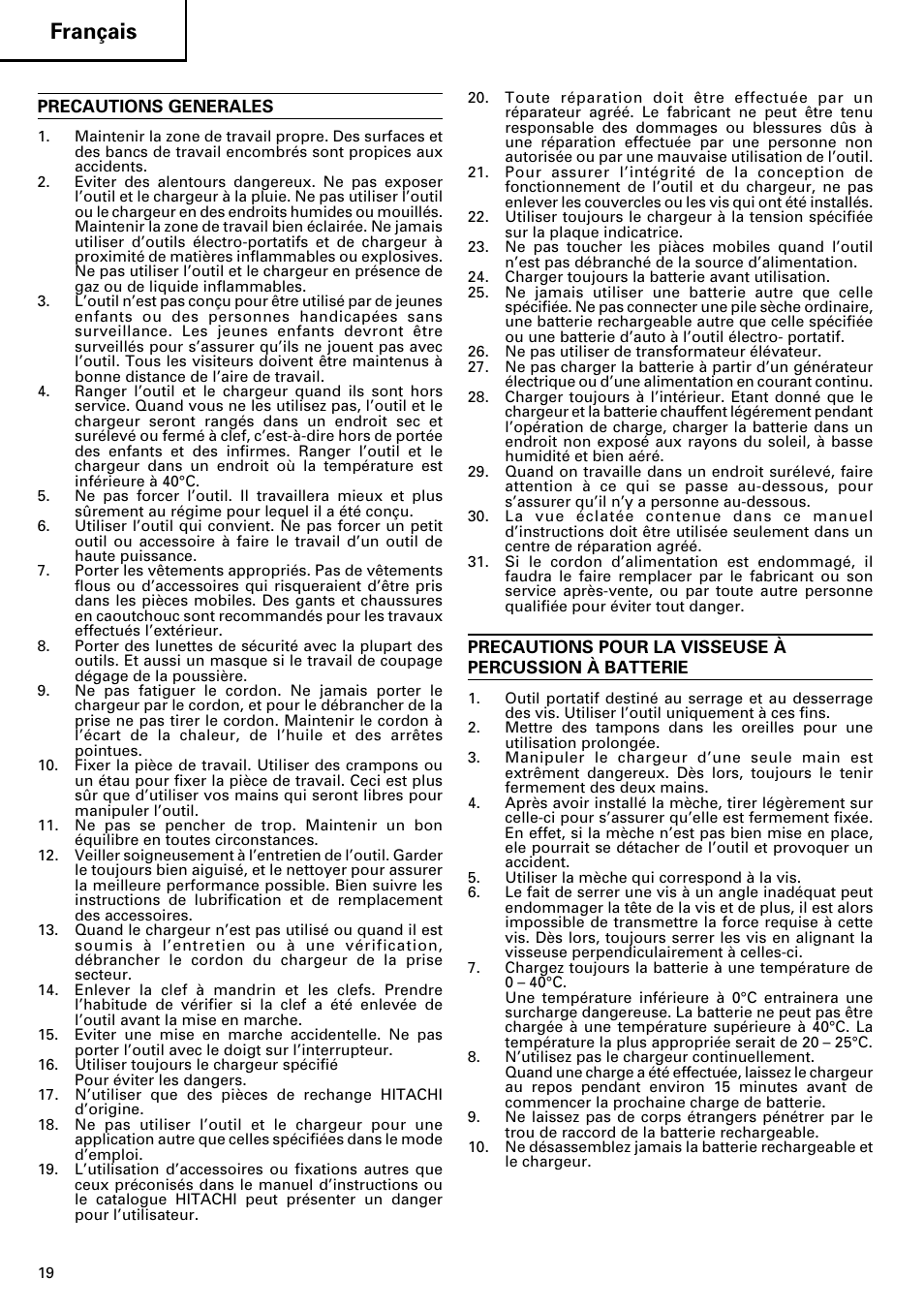 Français | InFocus WH14DM User Manual | Page 20 / 66