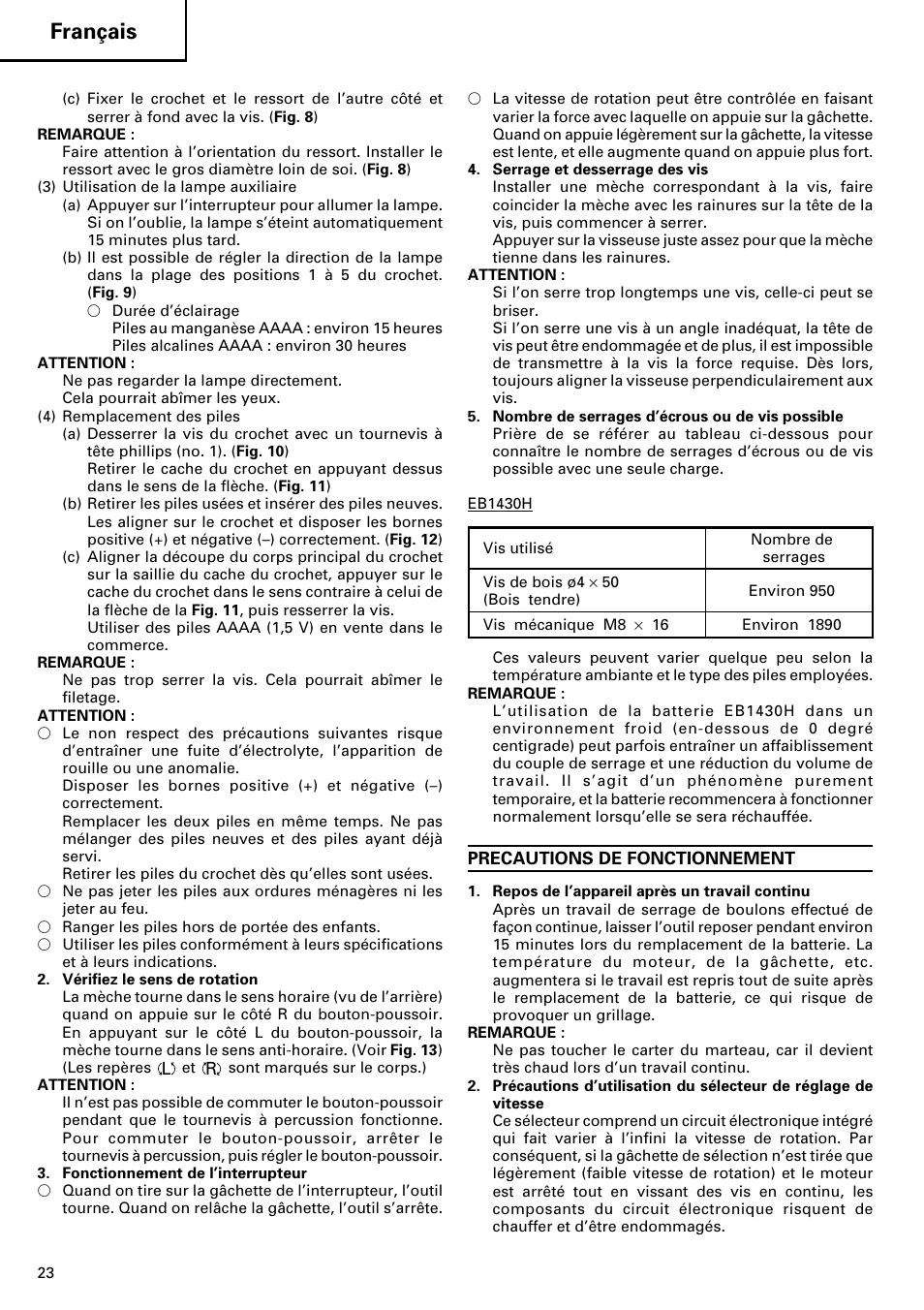 Français | InFocus WH14DM User Manual | Page 24 / 66