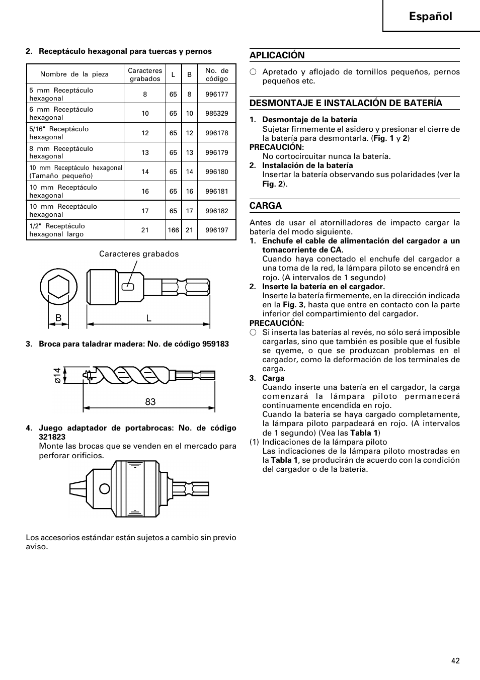 Español, Aplicación, Desmontaje e instalación de batería | Carga | InFocus WH14DM User Manual | Page 43 / 66
