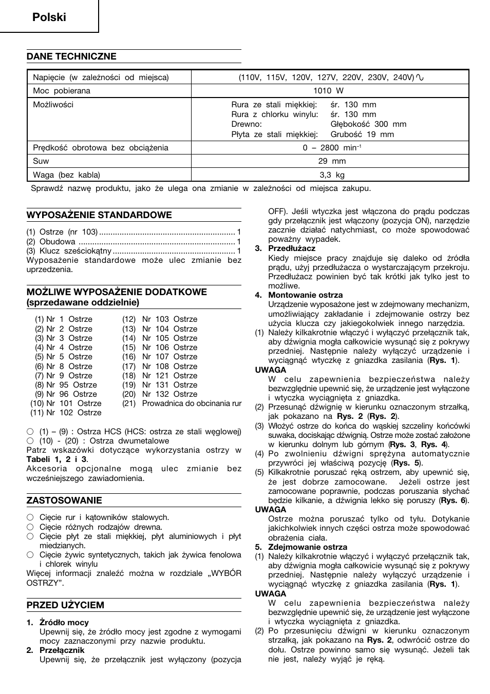 Polski | InFocus CR 13V User Manual | Page 24 / 54