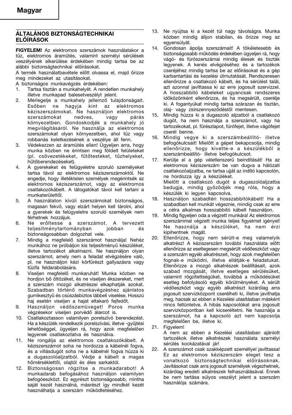 Magyar | InFocus CR 13V User Manual | Page 28 / 54