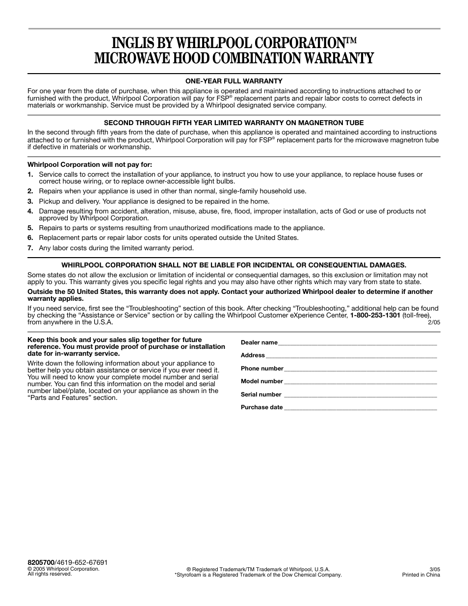 Inglis Home Appliances IOR14XR User Manual | Page 16 / 16