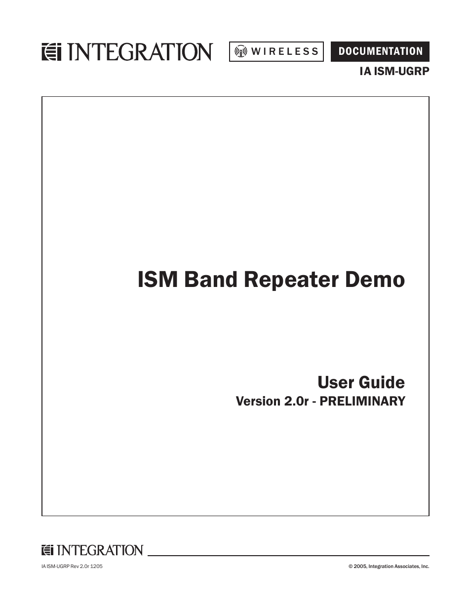 Integration 2.0r User Manual | 26 pages