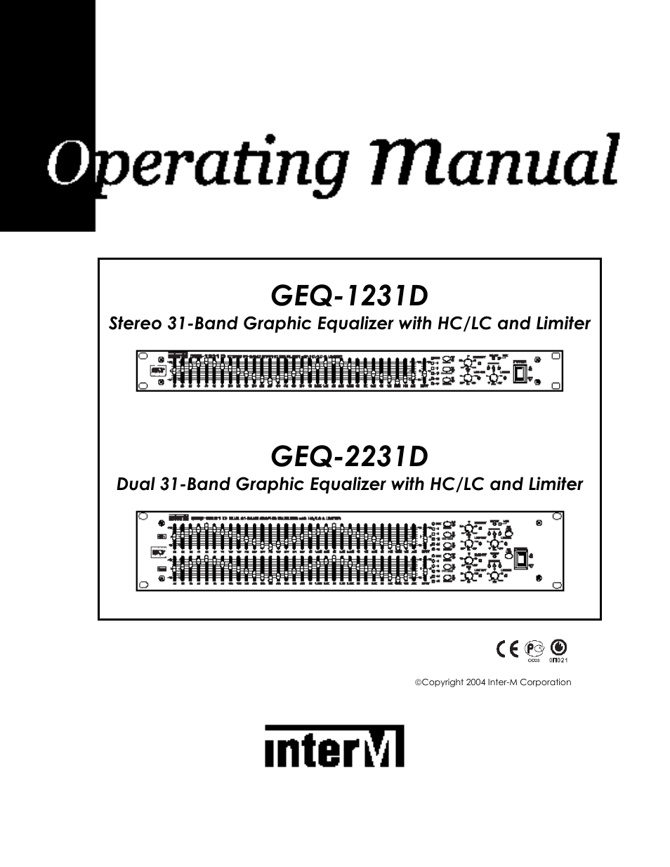 Intermec GEQ-2231D User Manual | 19 pages