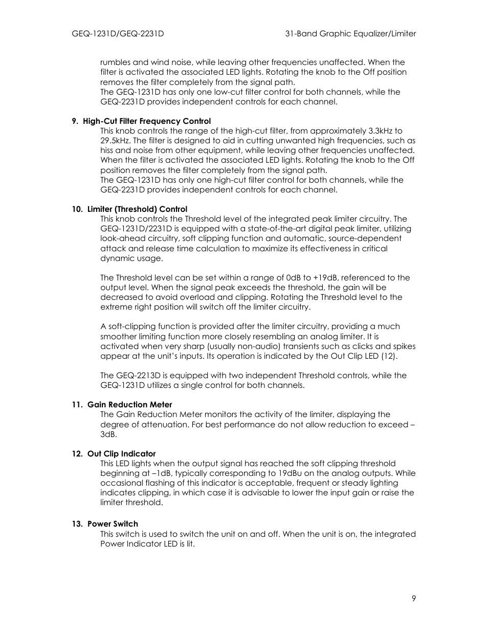 Intermec GEQ-2231D User Manual | Page 9 / 19