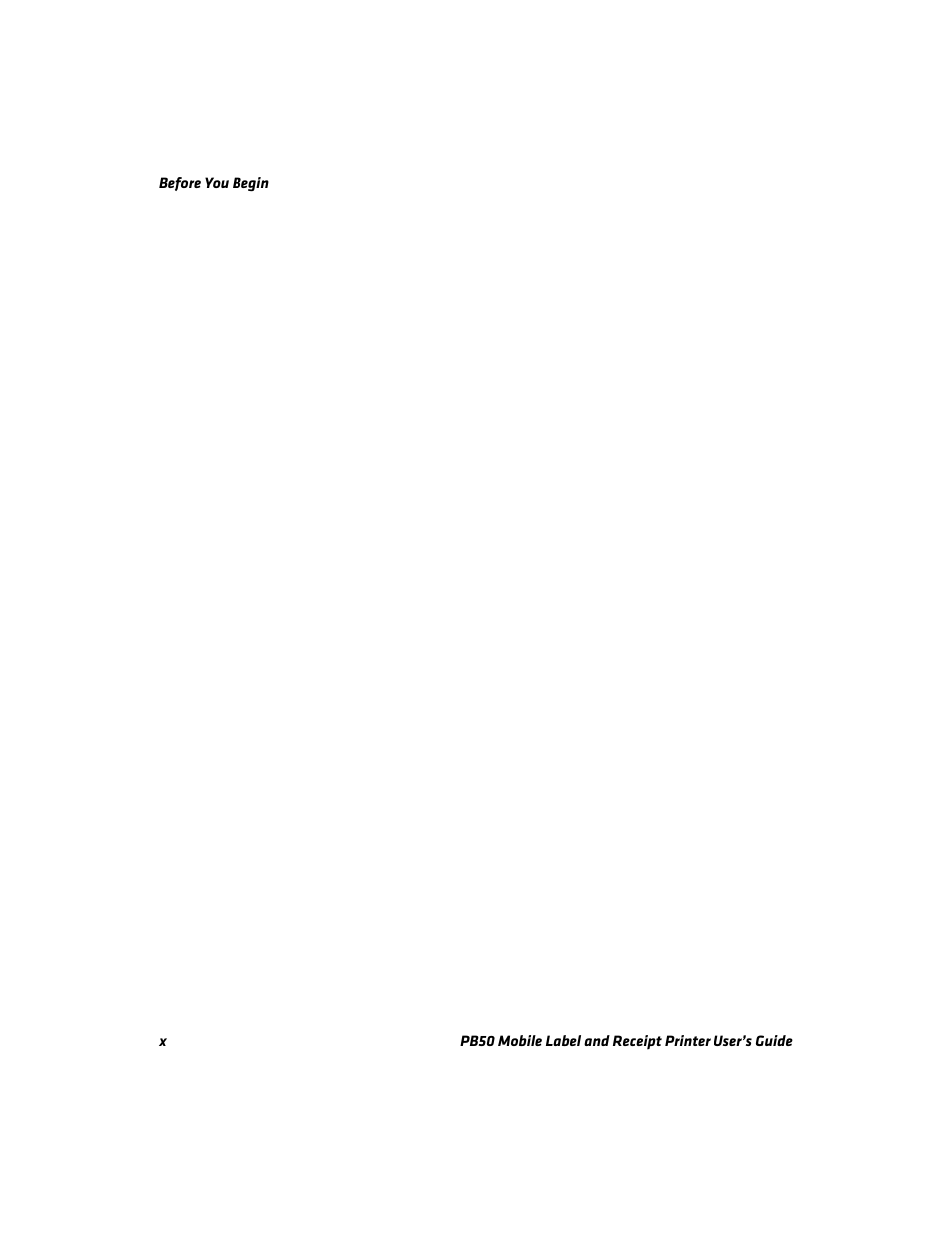 Intermec PB50 User Manual | Page 10 / 72
