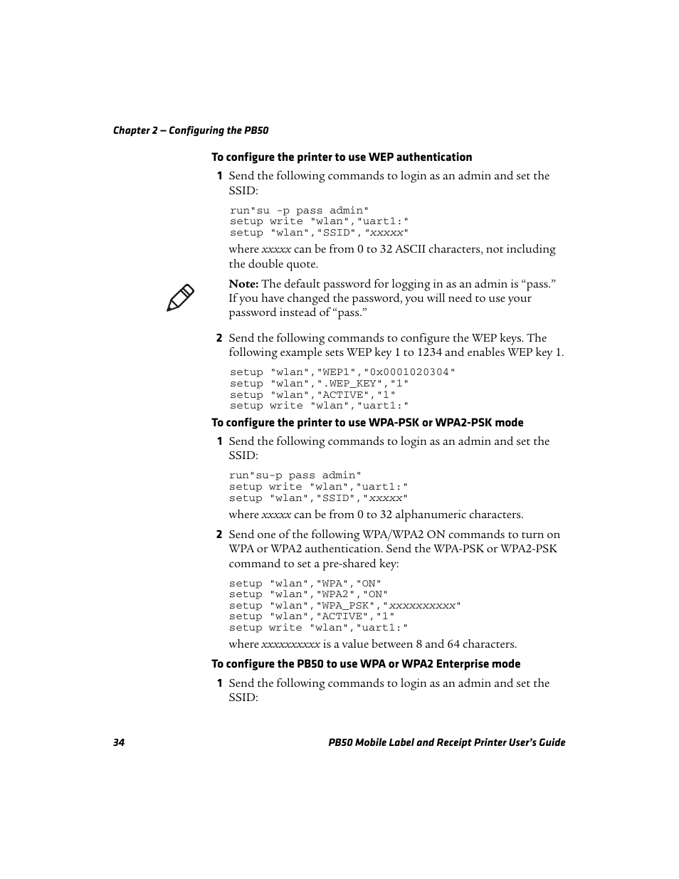 Intermec PB50 User Manual | Page 44 / 72