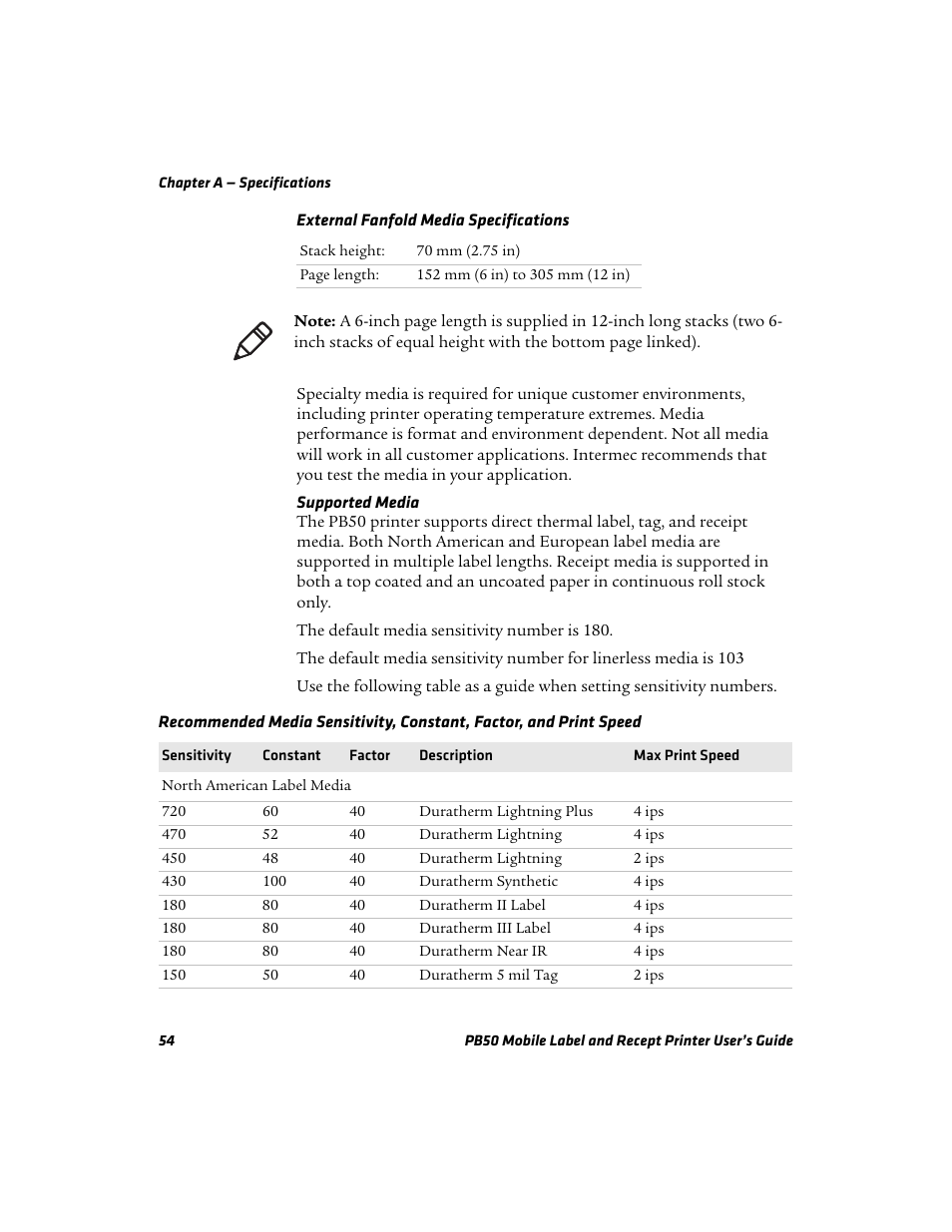 Intermec PB50 User Manual | Page 64 / 72
