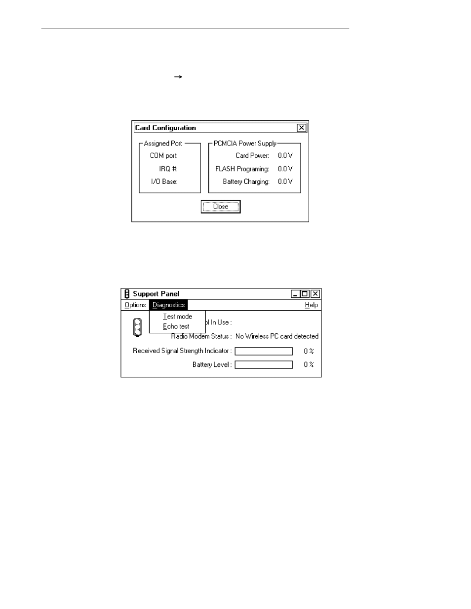 Doing diagnostics, Viewing card configuration | Intermec 6620 User Manual | Page 108 / 146