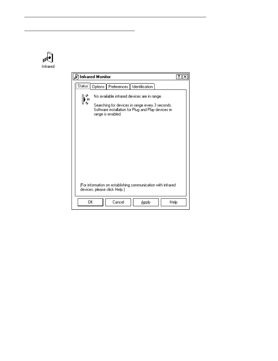 Setting up the infrared monitor | Intermec 6620 User Manual | Page 110 / 146