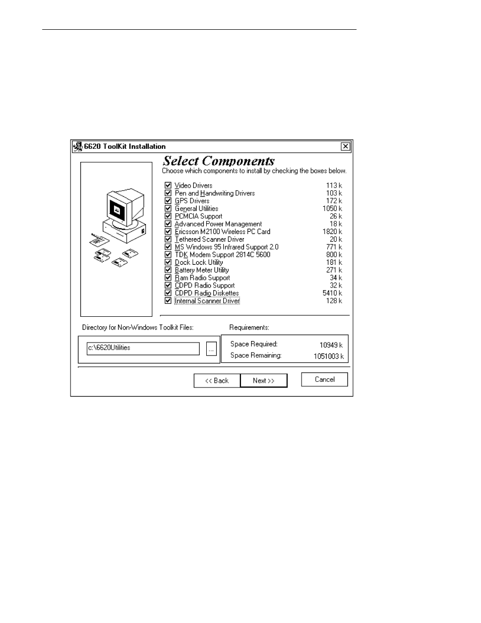 Loading the components | Intermec 6620 User Manual | Page 44 / 146