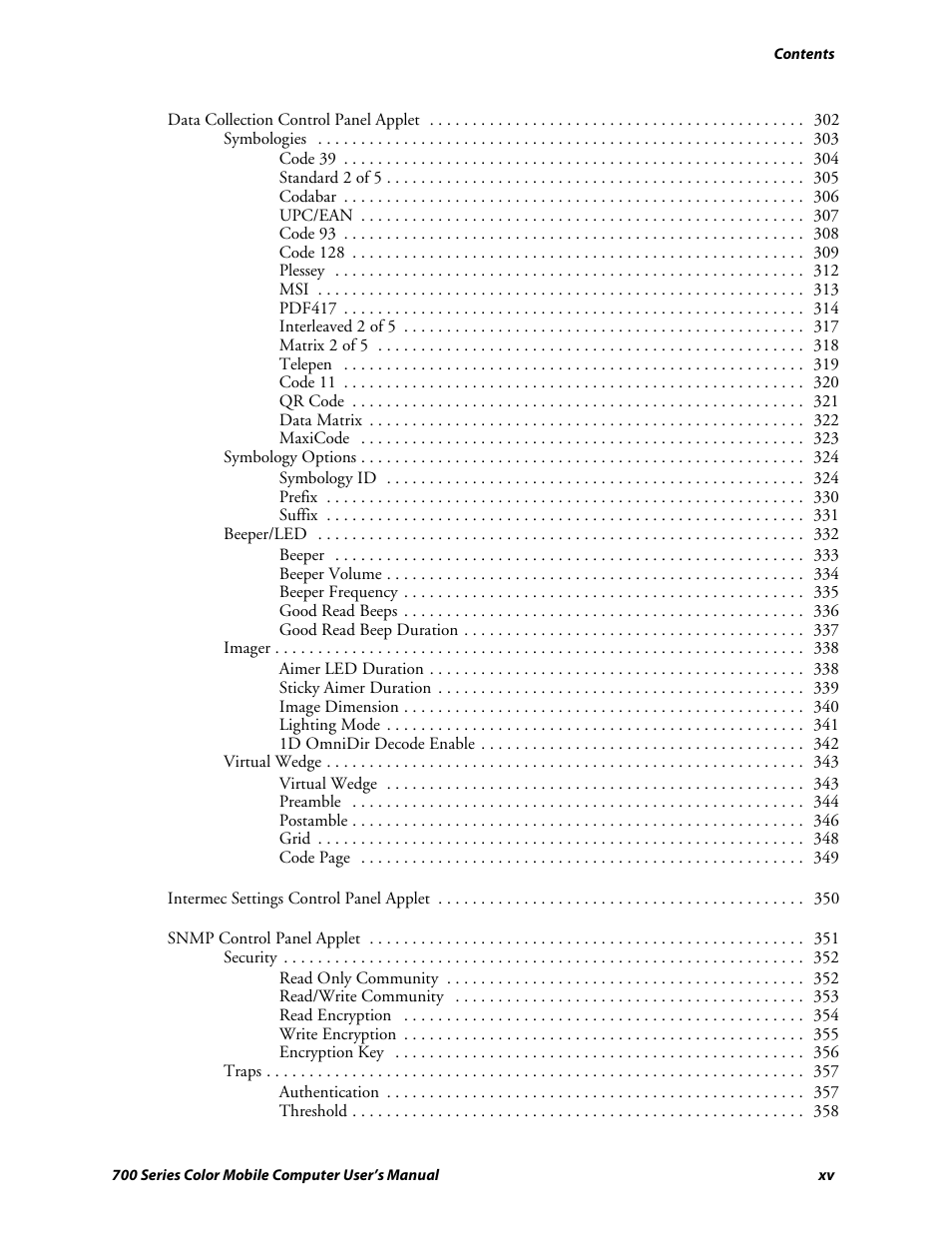 Intermec 700 User Manual | Page 15 / 452