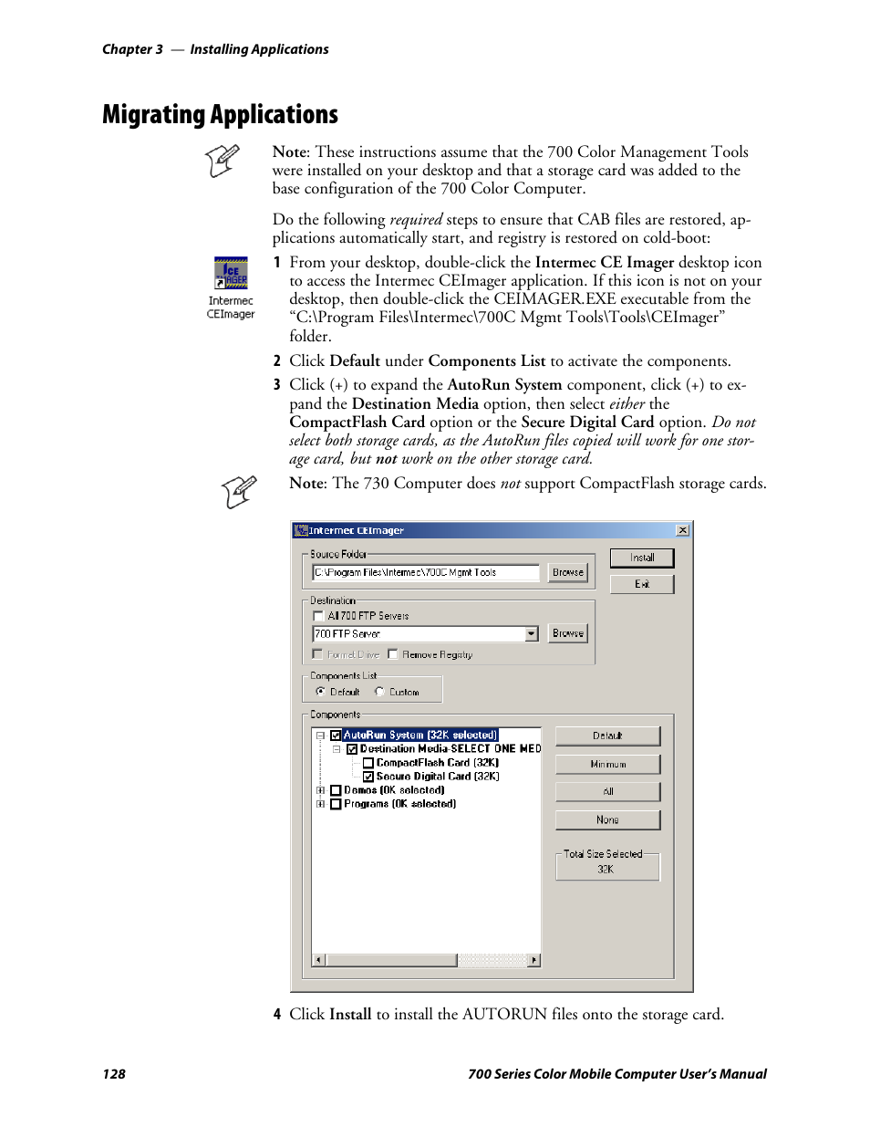 Migrating applications | Intermec 700 User Manual | Page 152 / 452