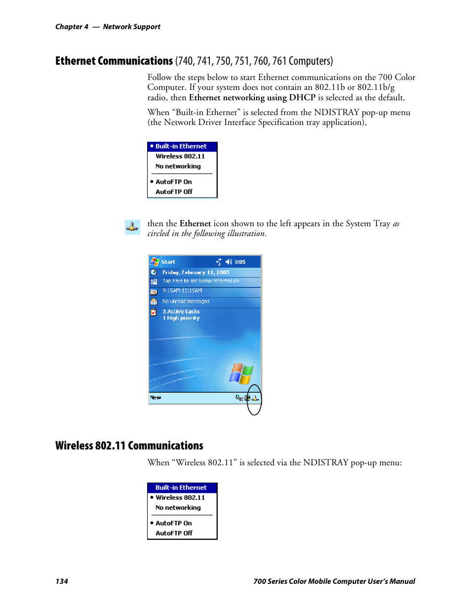 Wireless 802.11 communications | Intermec 700 User Manual | Page 158 / 452