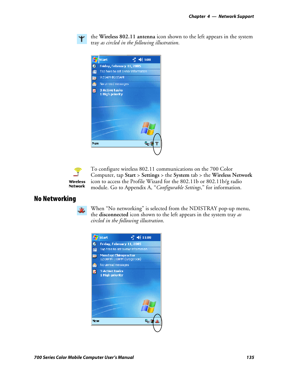 No networking | Intermec 700 User Manual | Page 159 / 452