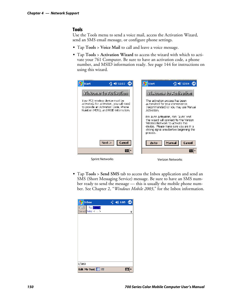 Tools | Intermec 700 User Manual | Page 174 / 452