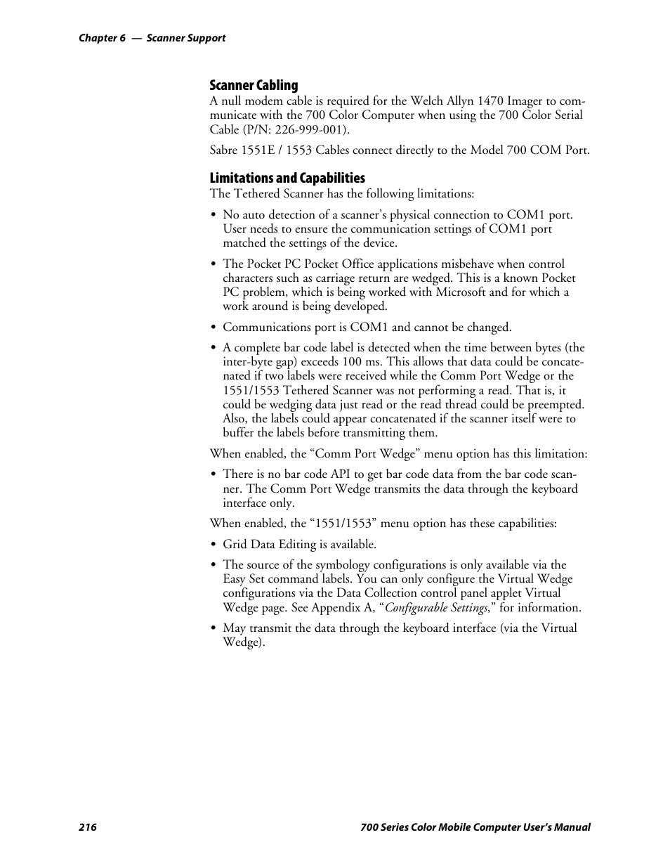 Intermec 700 User Manual | Page 240 / 452