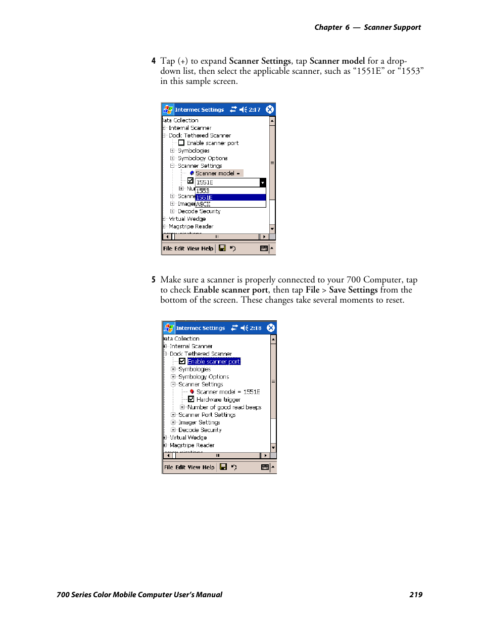 Intermec 700 User Manual | Page 243 / 452