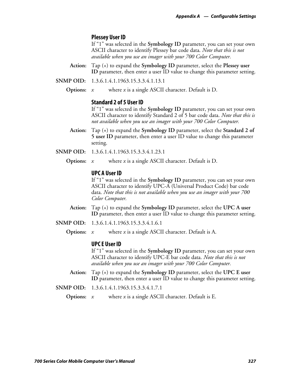Intermec 700 User Manual | Page 351 / 452