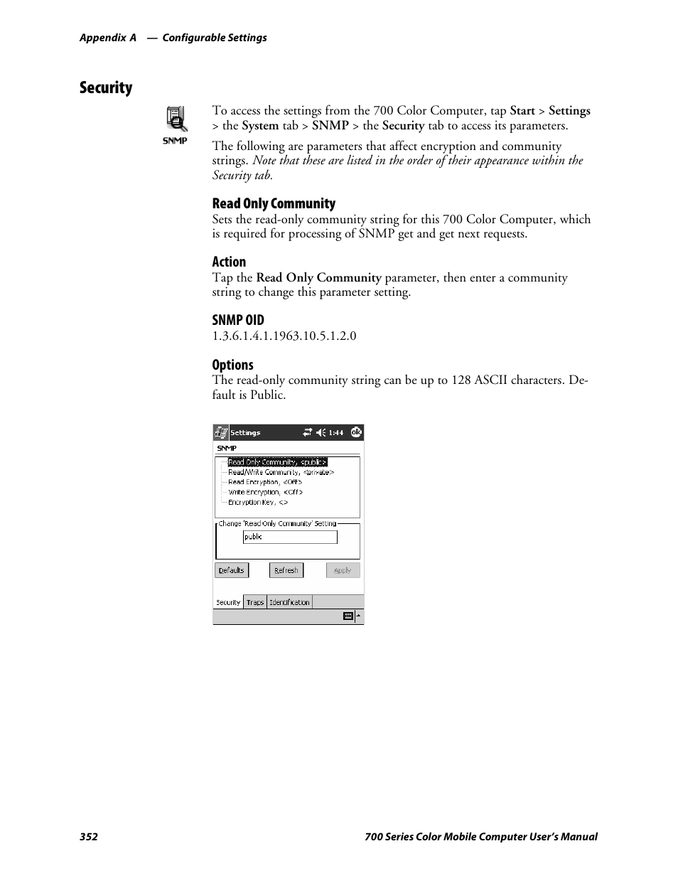 Security | Intermec 700 User Manual | Page 376 / 452
