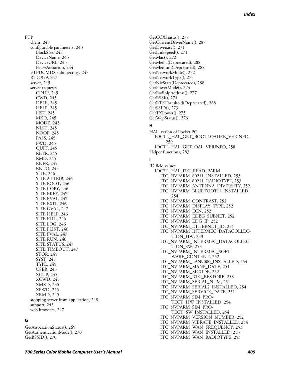 Intermec 700 User Manual | Page 429 / 452