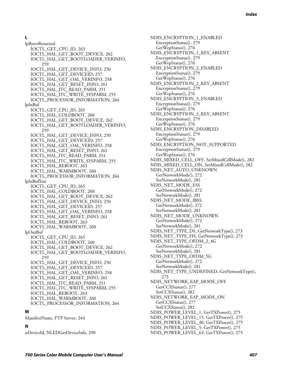 Intermec 700 User Manual | Page 431 / 452