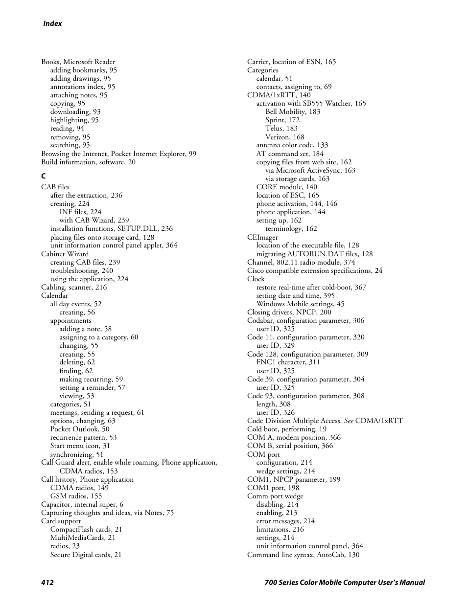 Intermec 700 User Manual | Page 436 / 452