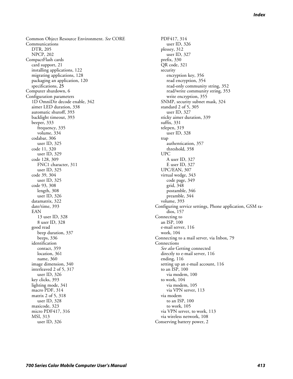 Intermec 700 User Manual | Page 437 / 452
