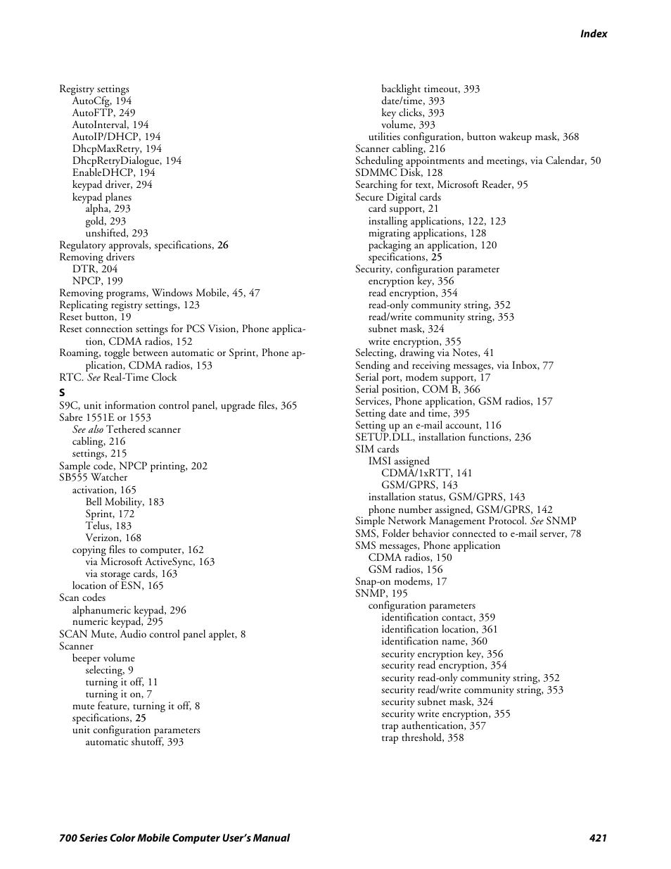 Intermec 700 User Manual | Page 445 / 452