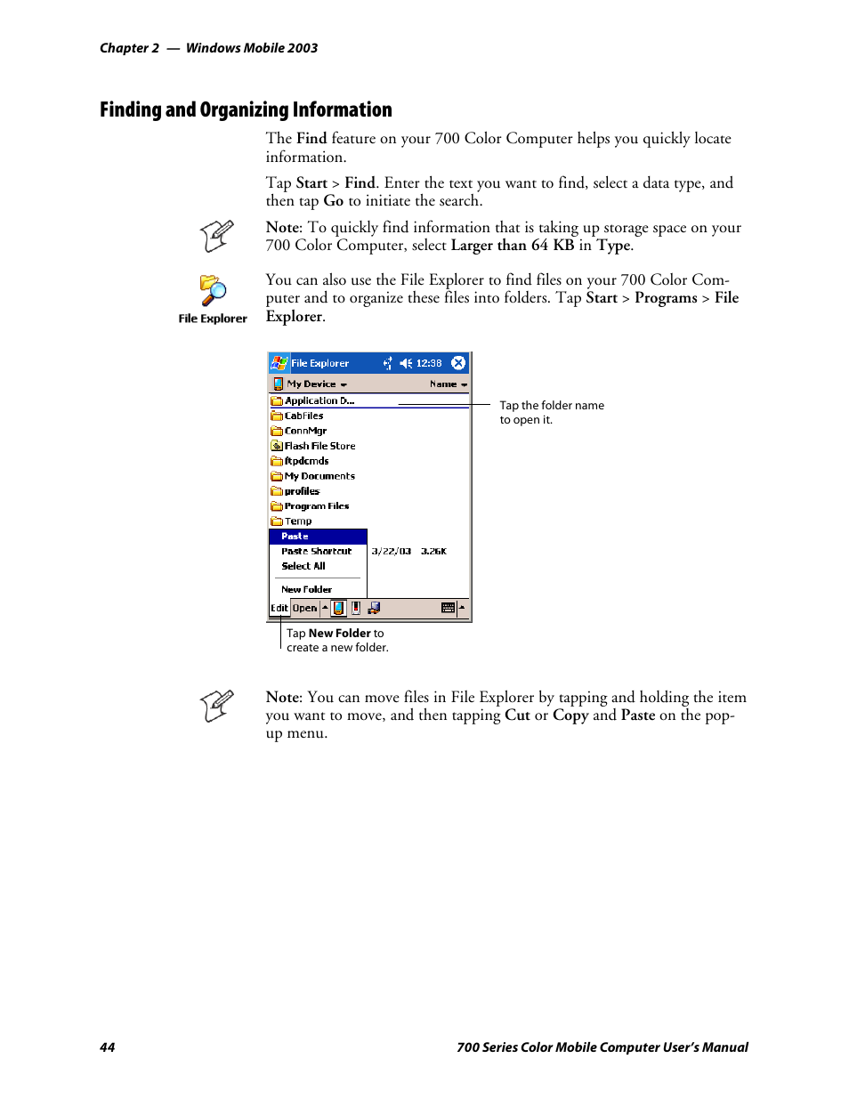 Finding and organizing information | Intermec 700 User Manual | Page 68 / 452
