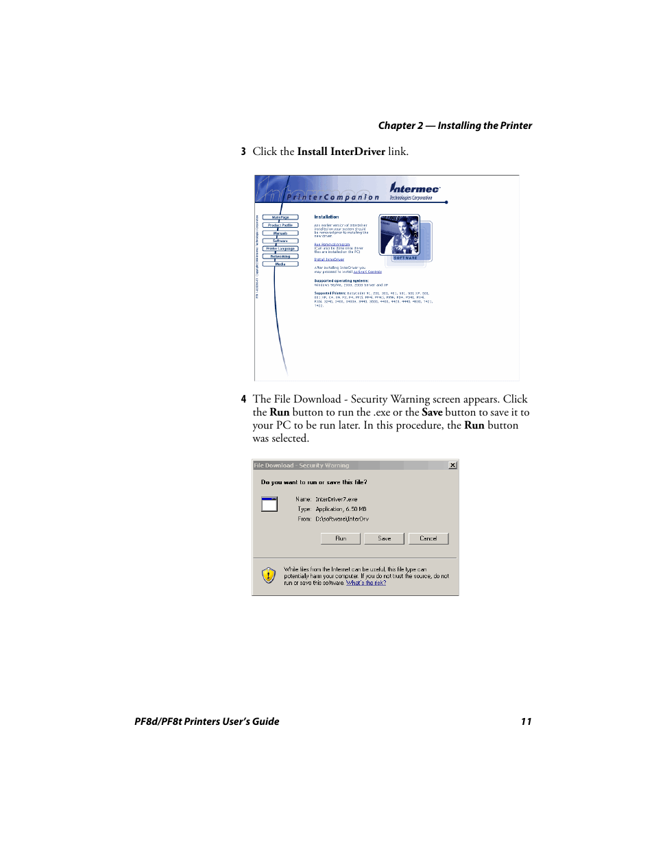 Intermec PF8T User Manual | Page 24 / 68