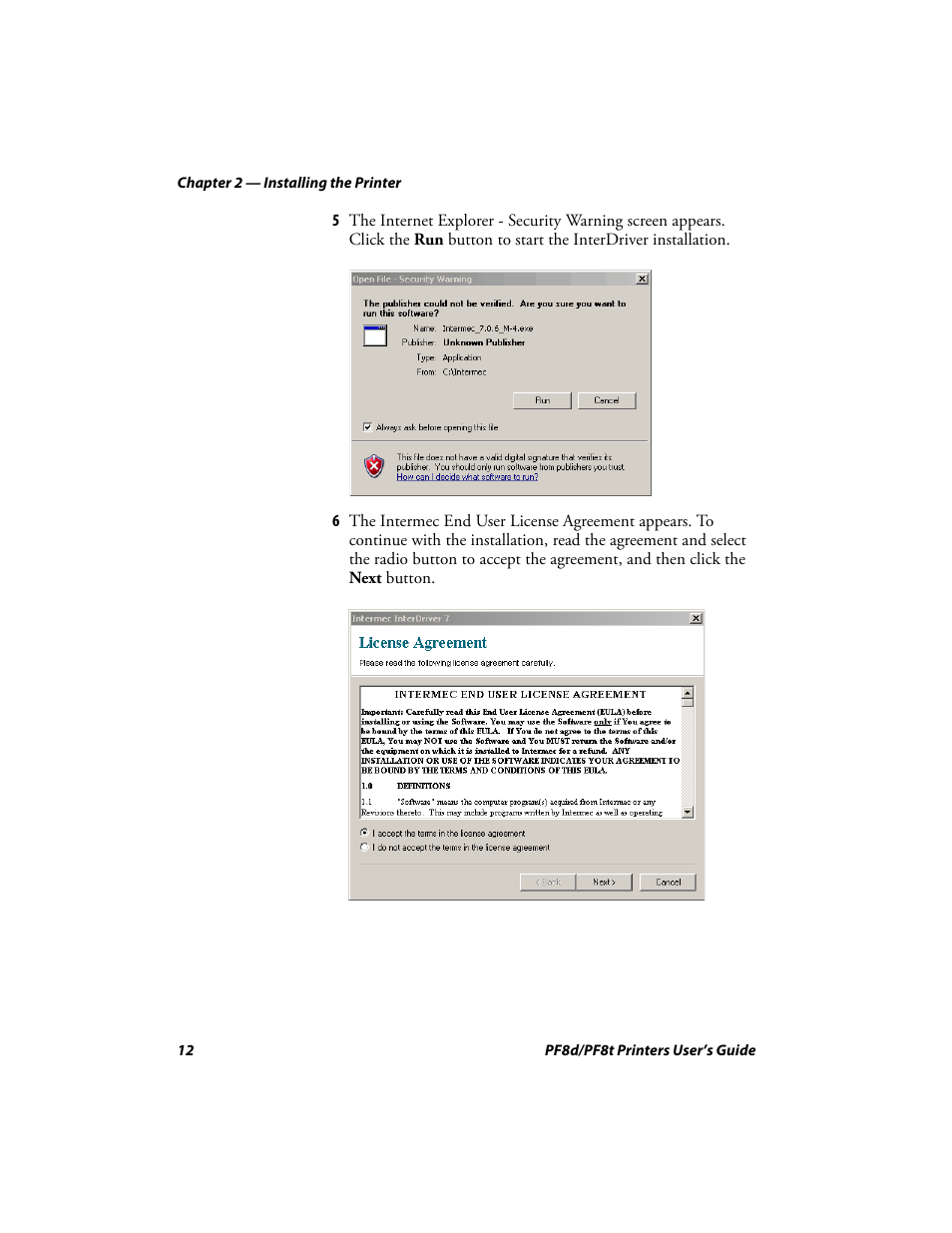 Intermec PF8T User Manual | Page 25 / 68