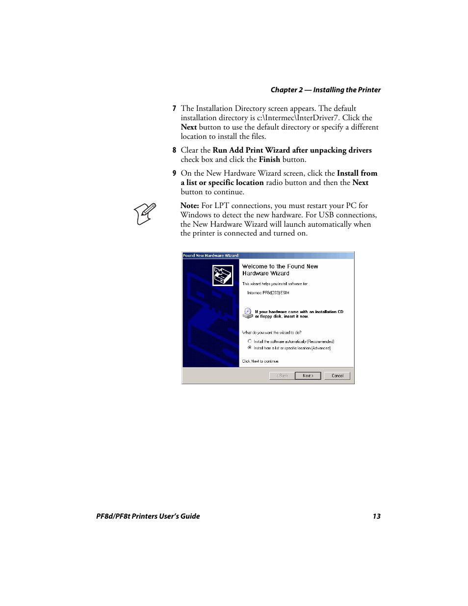 Intermec PF8T User Manual | Page 26 / 68