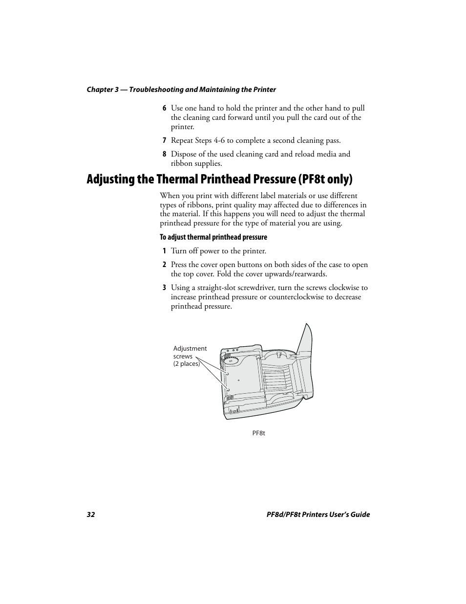 Intermec PF8T User Manual | Page 45 / 68